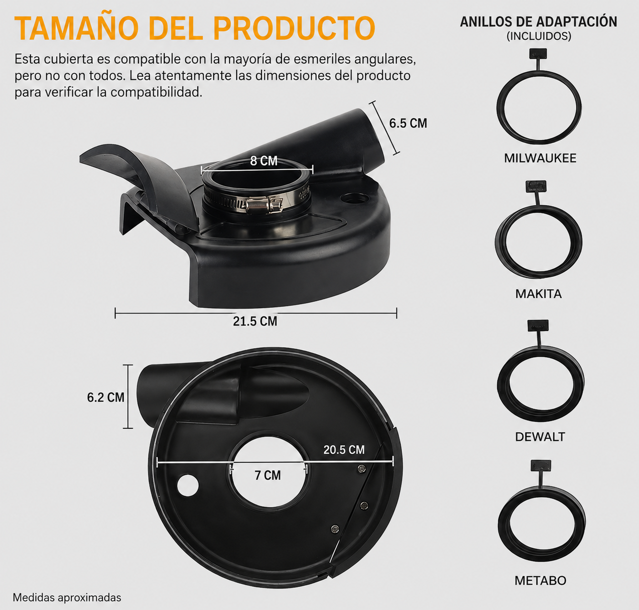 Capuchon Extractor de Polvo Universal